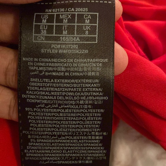 EUC GUESS Gorgeous 🥰 Red Jumpsuit - Picture 5 of 6